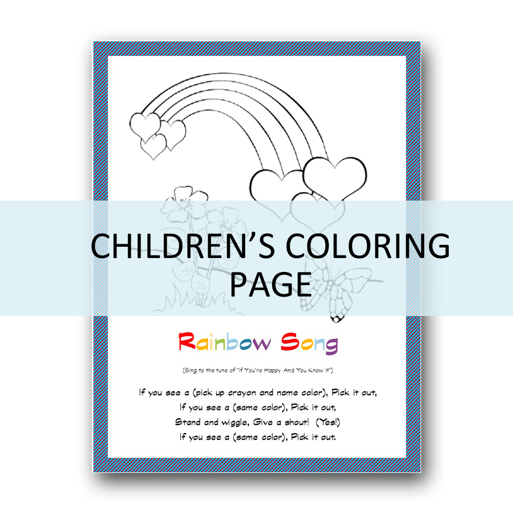 Free Coloring Page Download Rainbows And Butterflies Kimenink Com