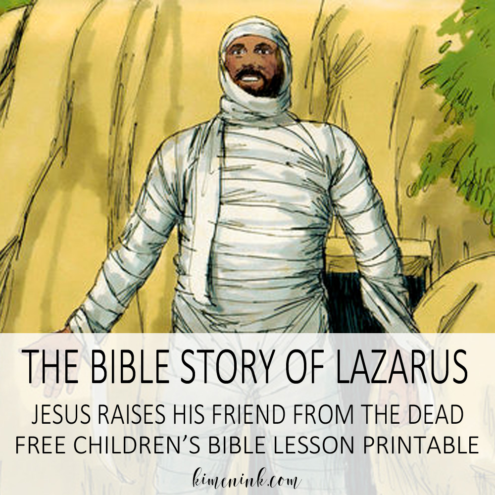 kids bible story of lazarus