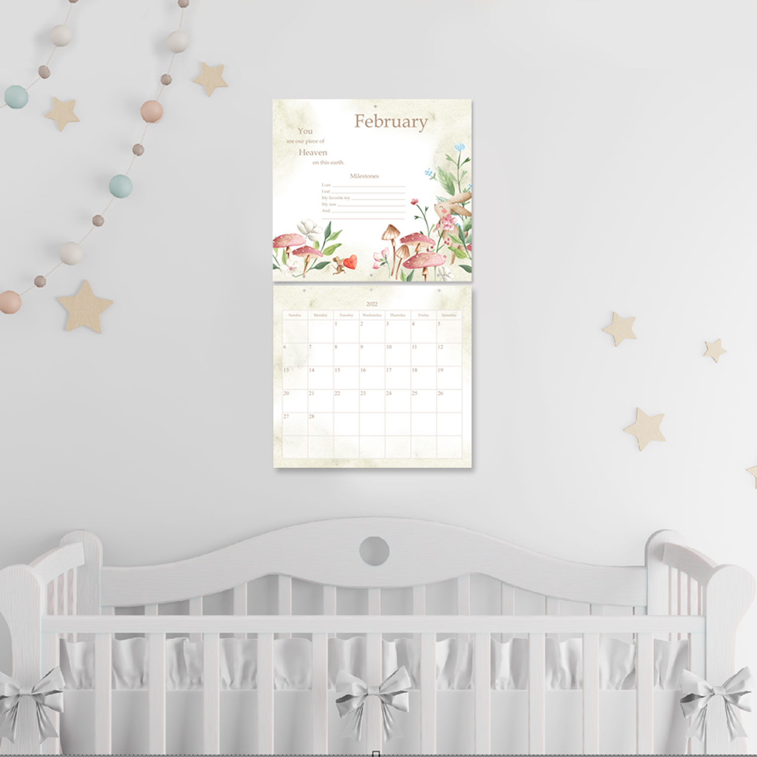 Secret Garden Baby's First Year Keepsake Calendar Kimenink